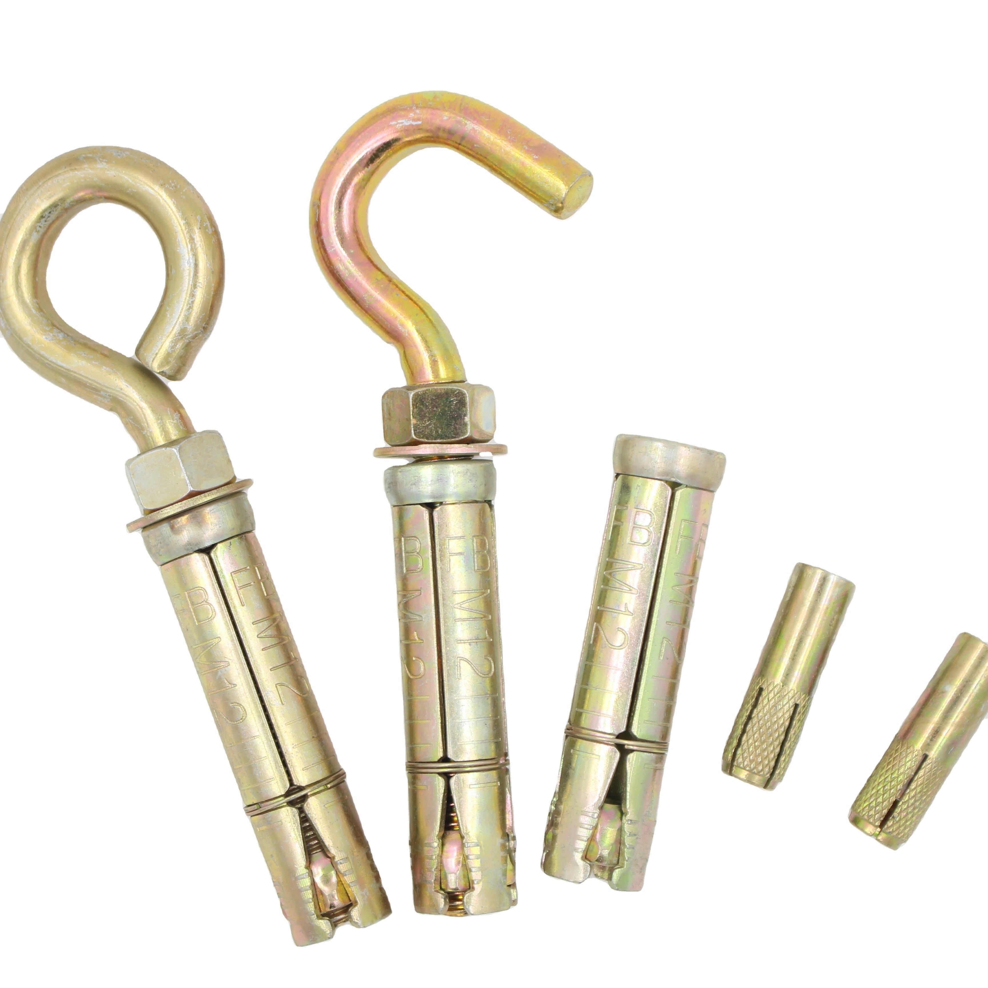 sleeve anchor with eye bolt or with hook bolt