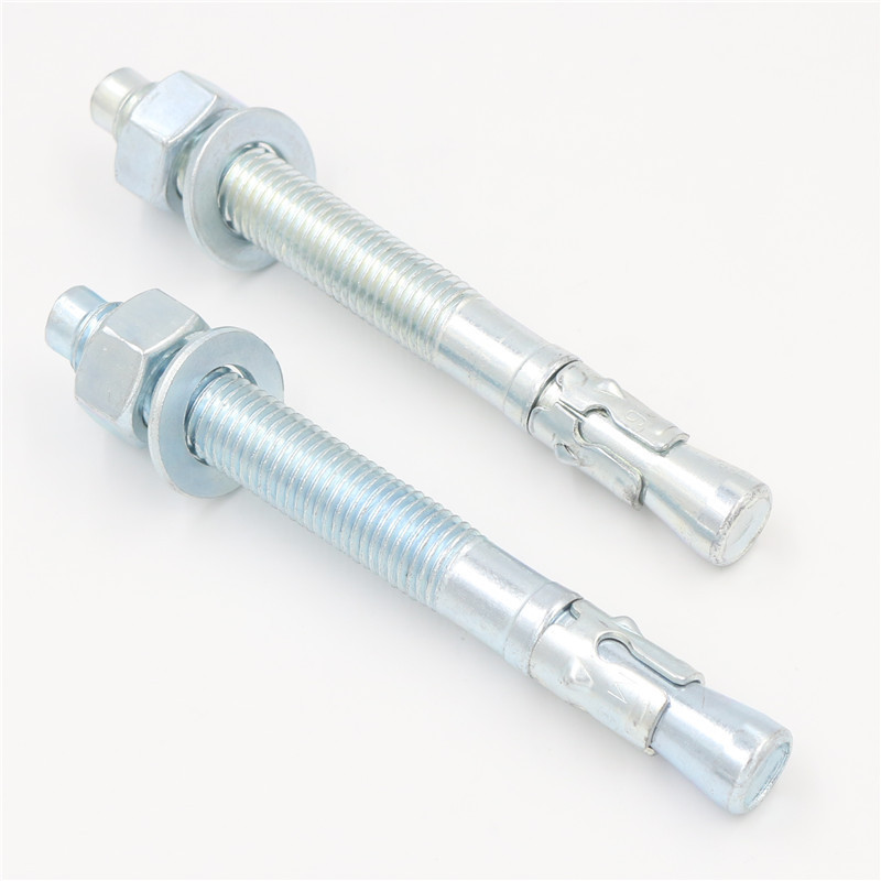 carbon steel or stainless steel Galvanized Through Bolt / Wedge Anchor expansion anchor bolt ISO 9001 products