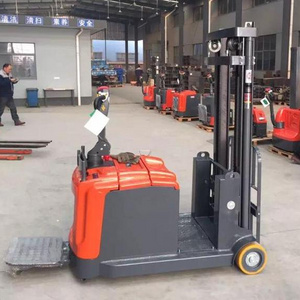 2023 narrow aisle stacker 1.5 ton 2 ton 3 ton automatic full electric self lifter 5 meter lift height pallet stacker machine