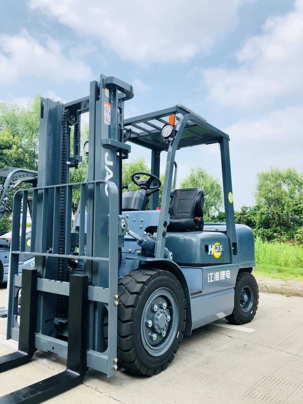 2.5/3.5t/Ton 2500kg 3500kg with Side Shift and Solid Tyres Counterbalance CE Mini Electric Forklift Price for Brand New