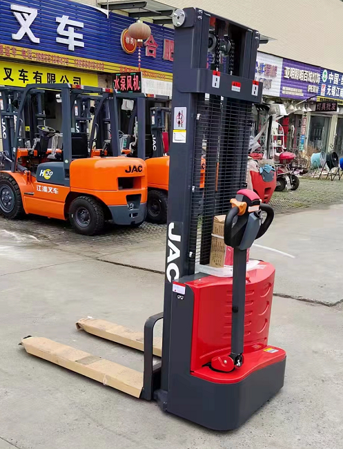 2023 narrow aisle stacker 1.5 ton 2 ton 3 ton automatic full electric self lifter 5 meter lift height pallet stacker machine