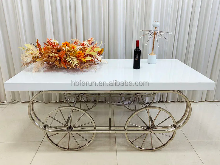 Wholesale Party Decoration Wedding Decoration Creative Party Event Cake Candy Cart with Wheels