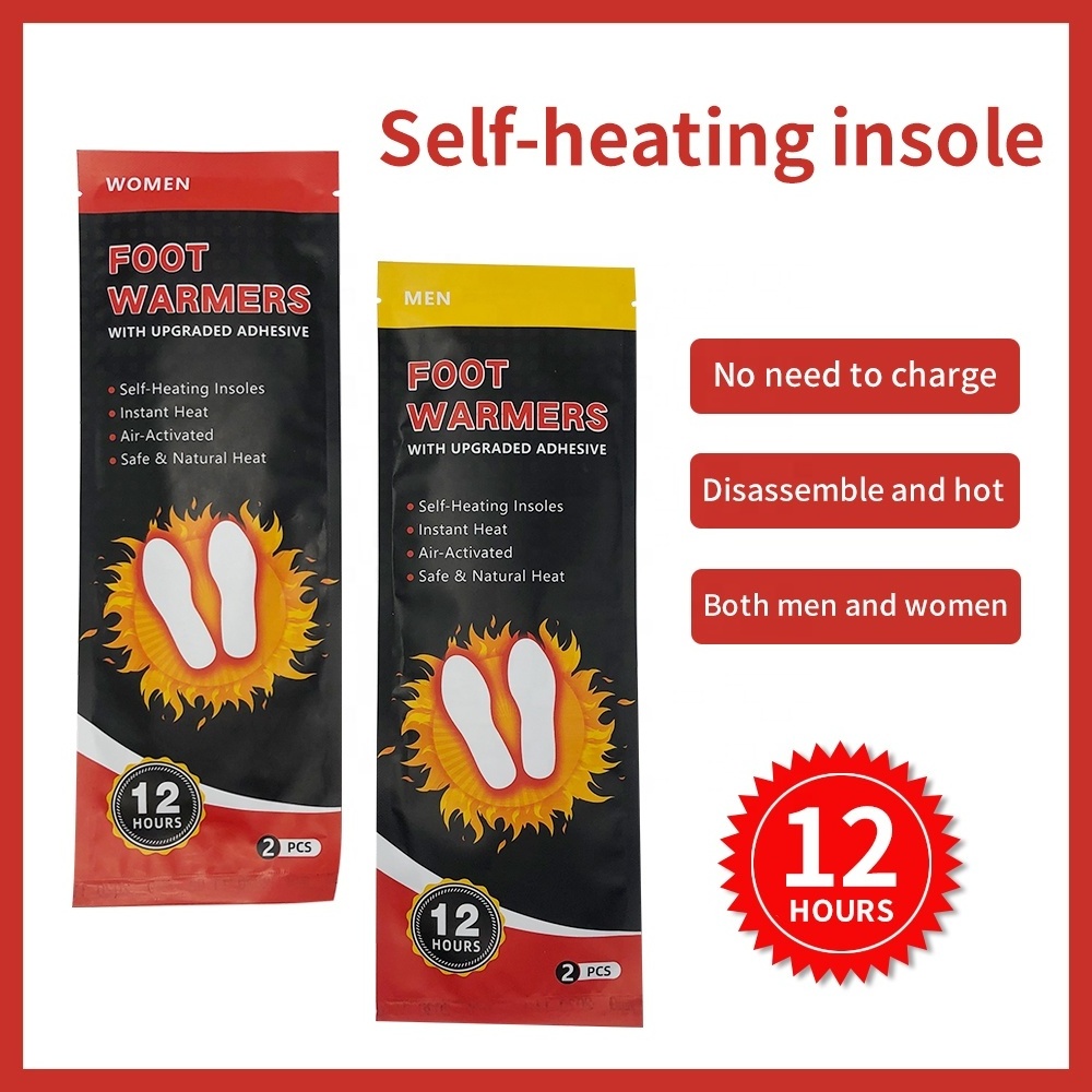 wholesale feet warmer insoles iron self-heating promotional hot pack hand warmer foot warmer heating pad