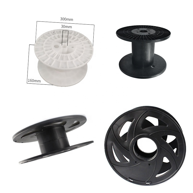 Plastic mold 630 Combination Reel Black ABS one piece plastic reel  PP Empty Plastic Spool