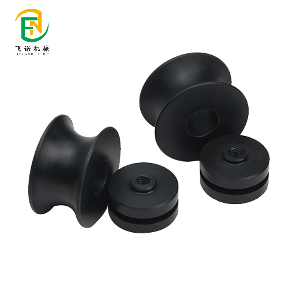 OEM custom high hardness plastic injection nylon plastic pulley custom wear resistance sailing rope small pulley roller wheels