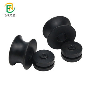 OEM custom high hardness plastic injection nylon plastic pulley custom wear resistance sailing rope small pulley roller wheels