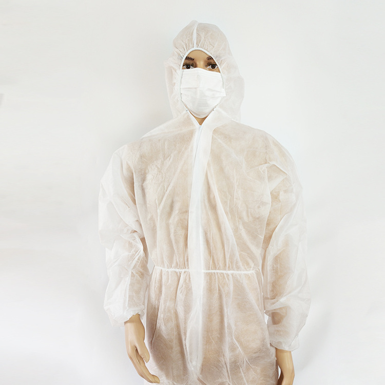 Hot Selling Factory Customized Design PP Disposable Coverall Anti-Static Microporous Breathable Coveralls With Hood