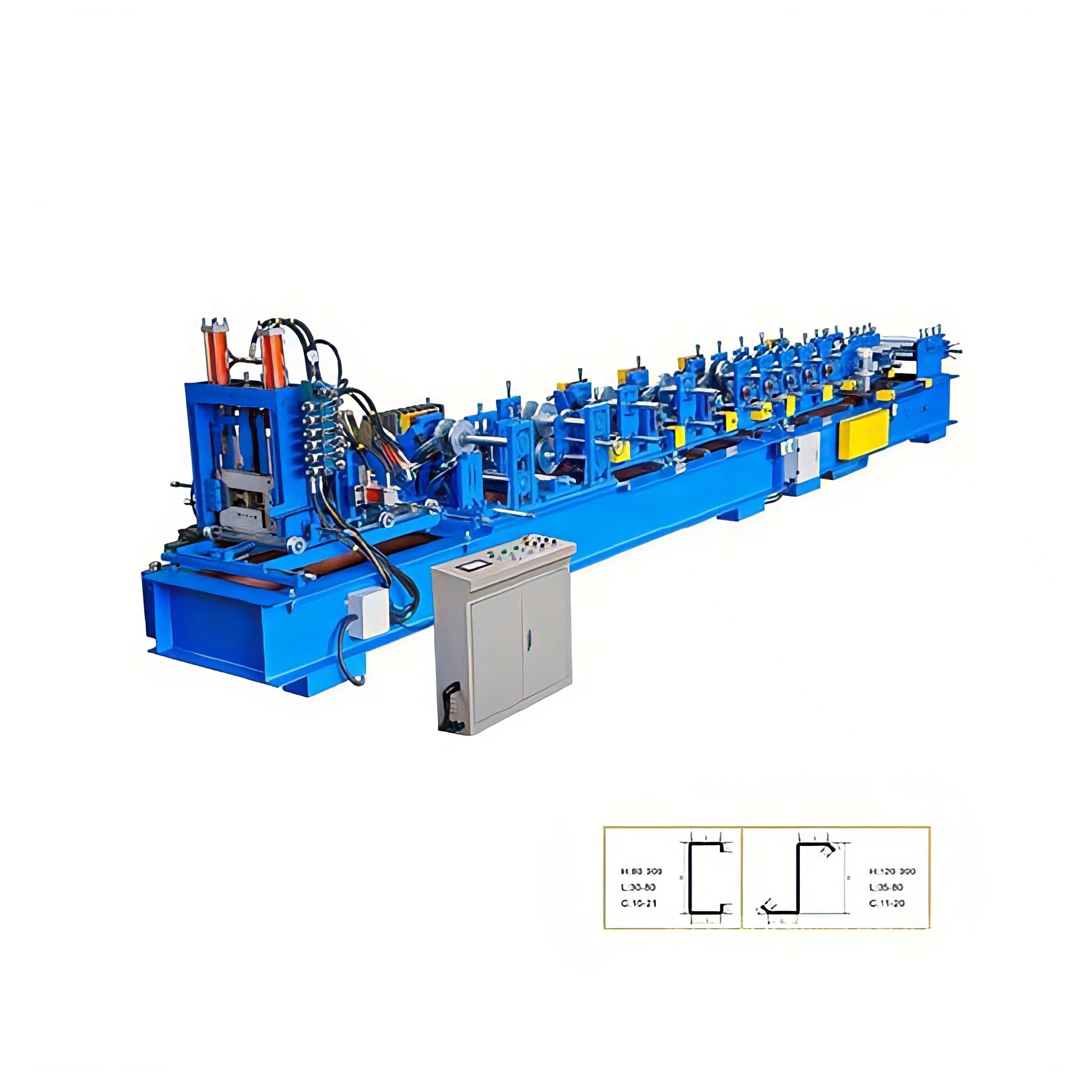 Metal CZ  Roofing Truss Cold Making Machinery C Z Purlin Machine used frame machine for sale