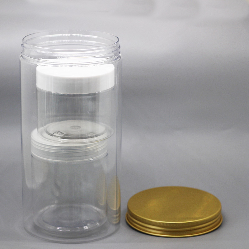 4oz 1500g 1000g 500g 800ml 10oz Clear Plastic Storage Jars Containers Refillable Wide-Mouth Plastic Slime Storage Containers