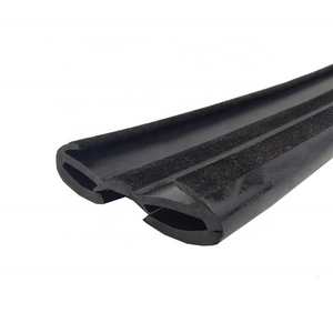 Black  Weatherproof  Window Gutter Rubber Seals With Flocked From China Manufacture Fengming