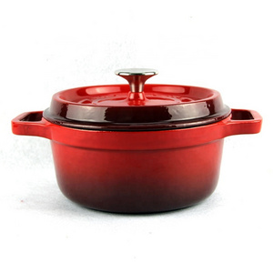 china hot sale cast iron pot enamel coating dutch oven cooking pots 3L capacity casserole dish