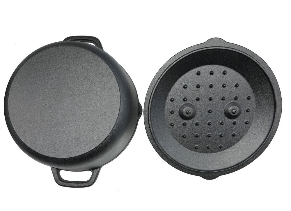 Cast iron camping dutch oven cookware 4.6Land 6L