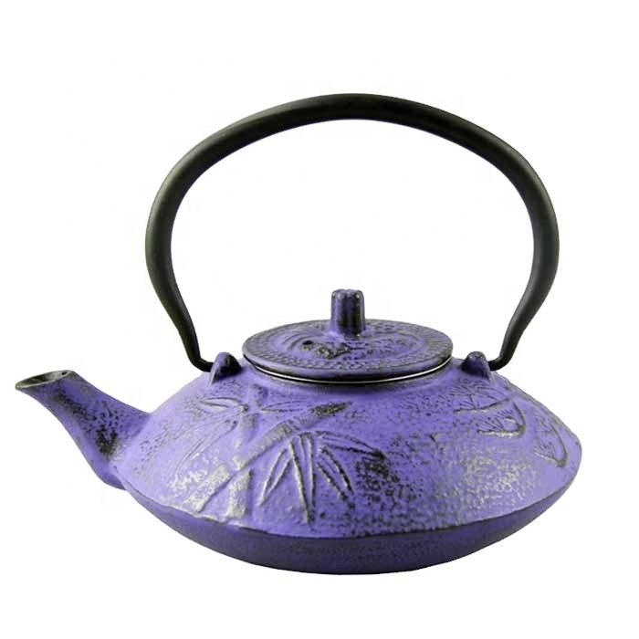 Tea Kettle Drinkware with Stainless Steel Infuser cast iron metal teapot