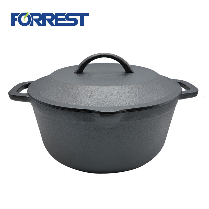 Cast iron camping dutch oven cookware 4.6Land 6L