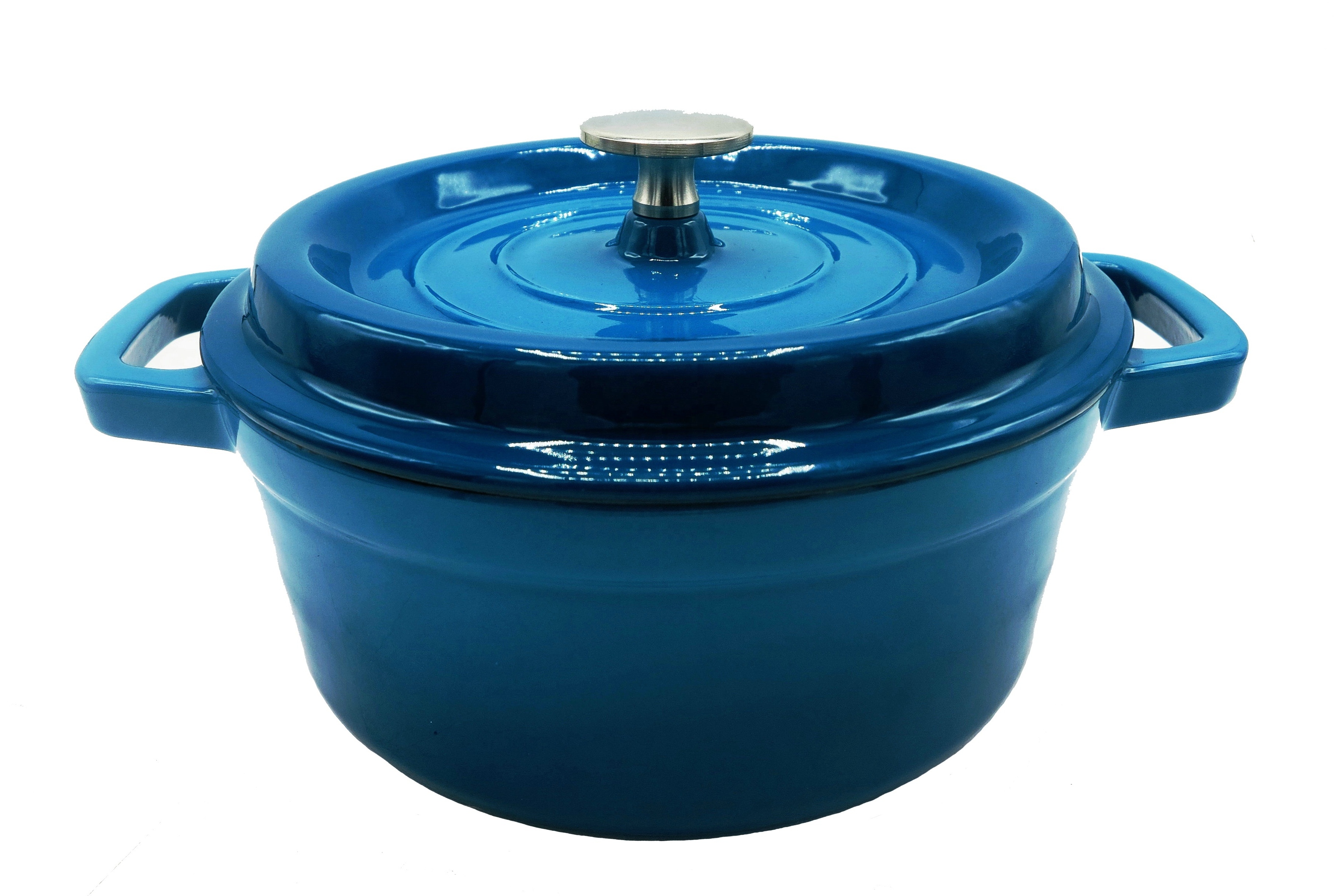 china hot sale cast iron pot enamel coating dutch oven cooking pots 3L capacity casserole dish