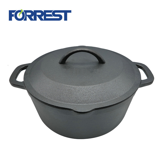 Cast iron camping dutch oven cookware 4.6Land 6L