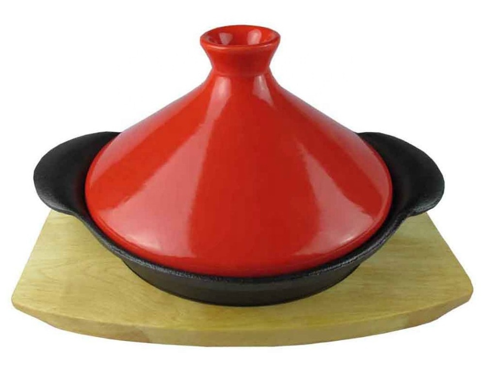 moroccan tagine en emballage cast iron tagine pot with enameled cast iron base and ceramic cone shaped lid