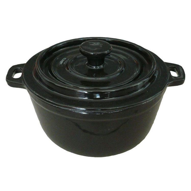 china hot sale cast iron pot enamel coating dutch oven cooking pots 3L capacity casserole dish