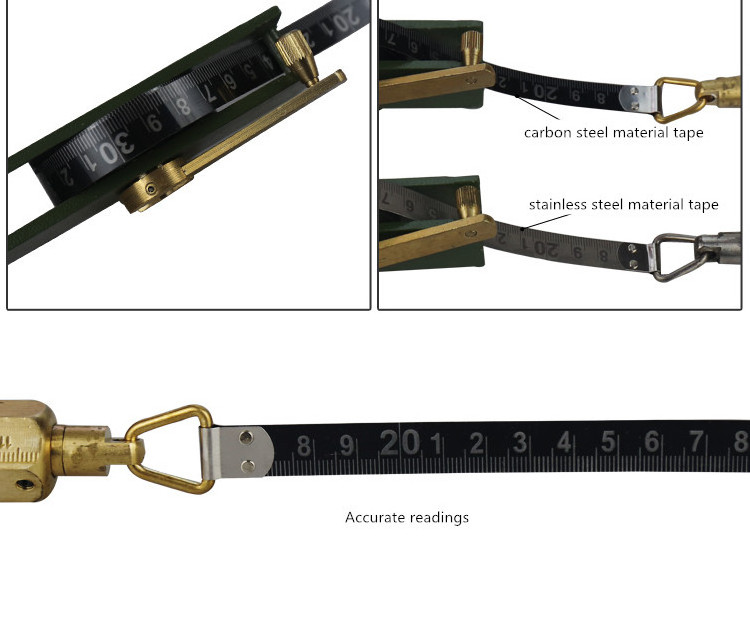 Marine Stainless Steel Oil Tank Sounding Gauging Tape for Measuring