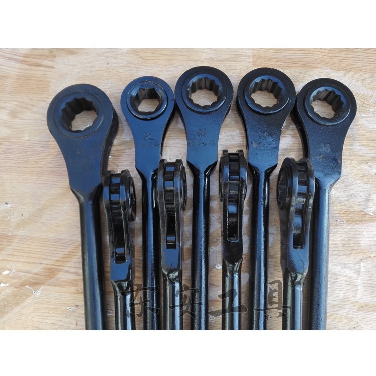 Heavy Duty Spanner Ratchet Square or Hexongal wrench ,24-100mm Carbon steel made in China