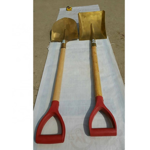 Brass shovel ,spade point round alcu ,non sparking digging tools garden spade