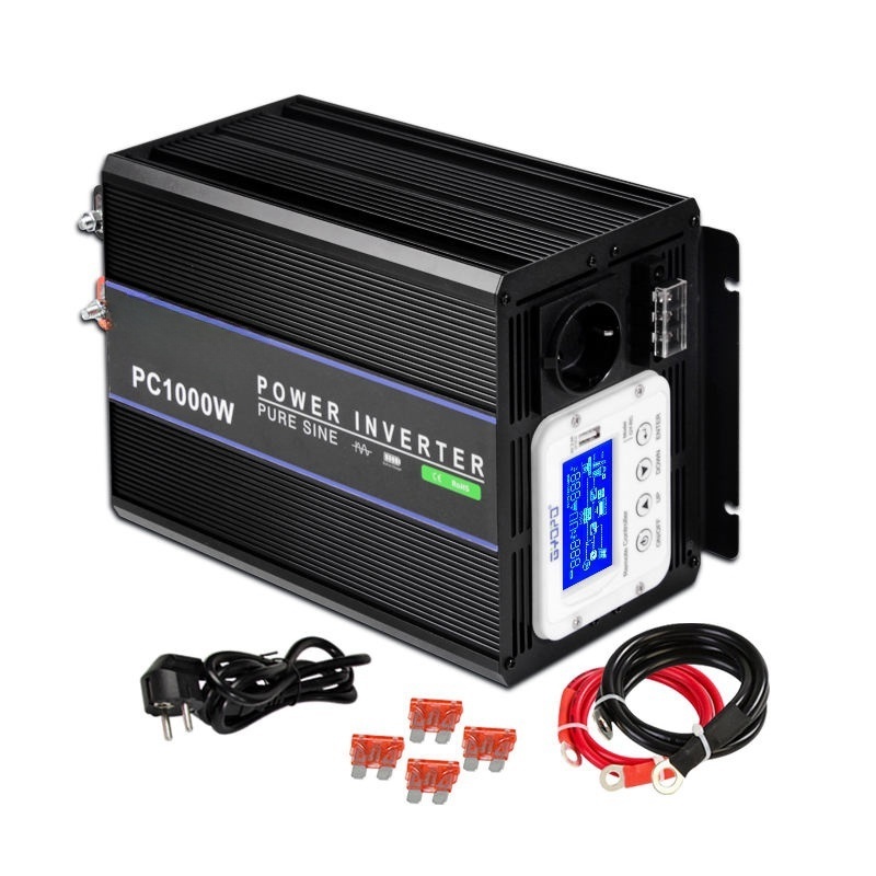 High efficiency  1000w  Car Power inverter  12v 220v battery charger and built in transfer switch