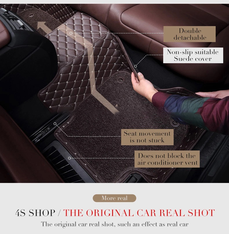 CTWH New And Original Ceramic Super Capacitors Golden Unique Decorative Auto Mat Waterproof 7d Car Floor Mats