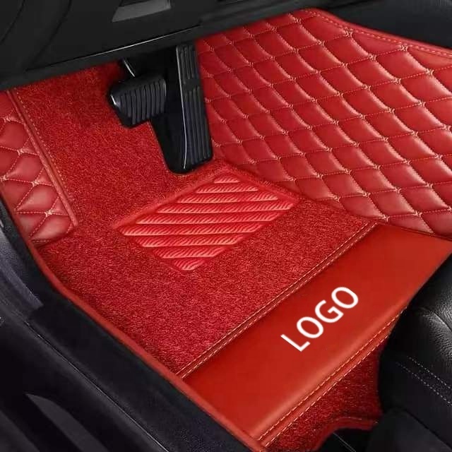 Hot 4pcs Led Transparent Mats Leather Eva Material Floor Car Mat