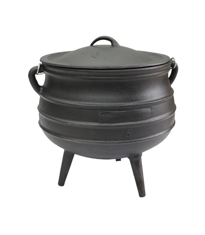 Wholesale Cast Iron Cauldron 3 Legged Cast Iron Potjie Pot BBQ Camping Outdoor Cookware