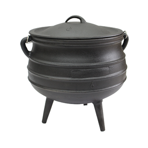 Wholesale Cast Iron Cauldron 3 Legged Cast Iron Potjie Pot BBQ Camping Outdoor Cookware