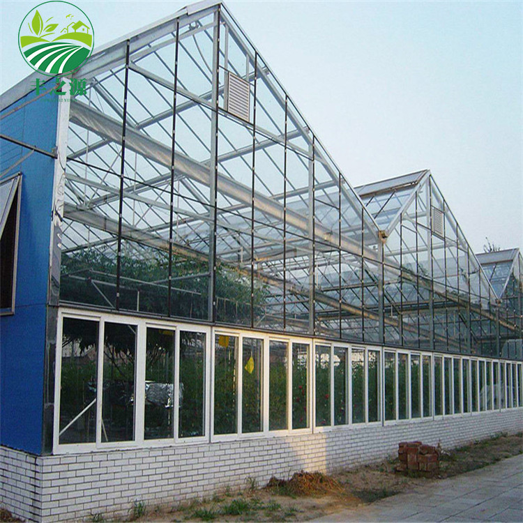 Factory Direct Sales Photovoltaic Solar Multispan Glass Greenhouse For Vegetables