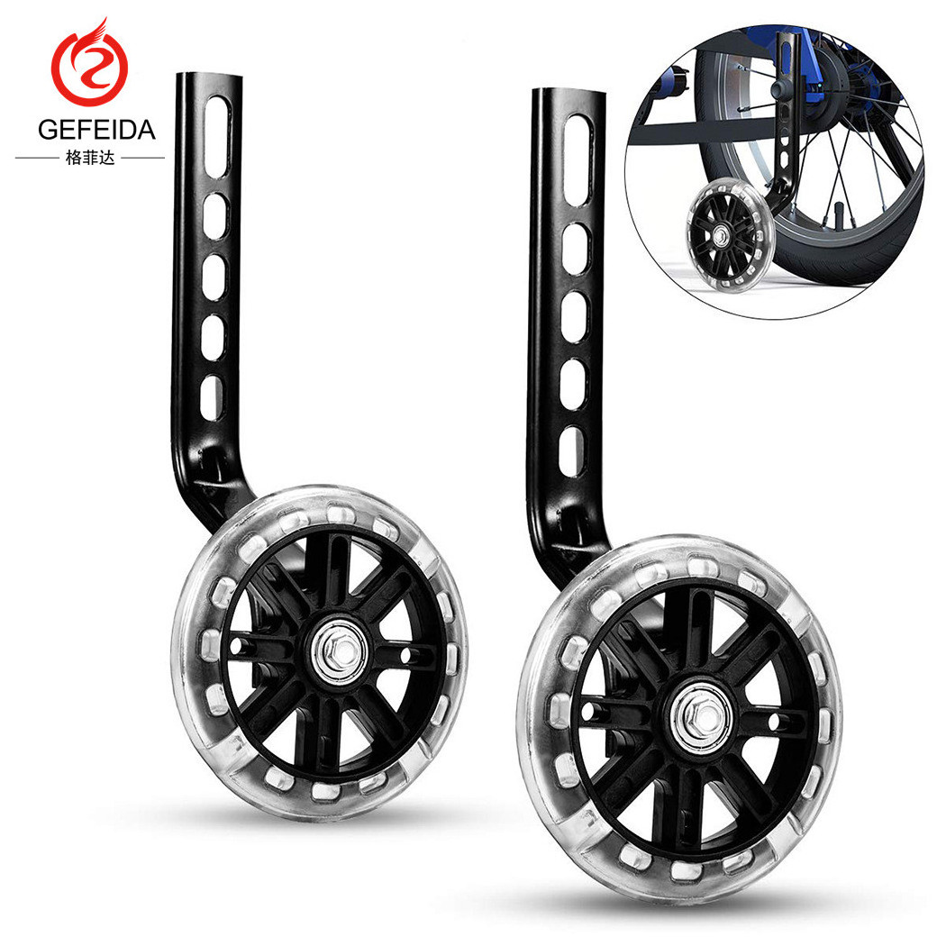 2021 quality children's bicycle training wheels 12  14  16  18  20 inch PU flash training wheels