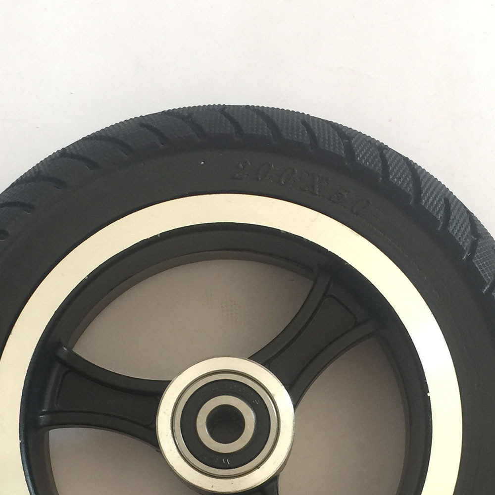 High quality wholesale 200x50 rubber tire wheels 8 inch solid tire rim electric scooter tires