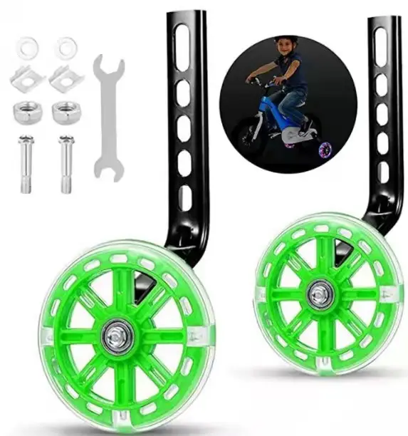 Bike Training Wheel Heavy Duty Rear with Stabilizer mounting Kit suitable for kids 12 14 16 18 20 inch bikes