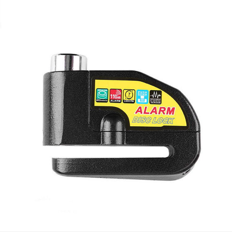 motorcycle bike Alarm sound lock motorcycle disc brake lock 110db loud  2 keys Security Waterproof bicycle lock