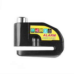 motorcycle bike Alarm sound lock motorcycle disc brake lock 110db loud  2 keys Security Waterproof bicycle lock