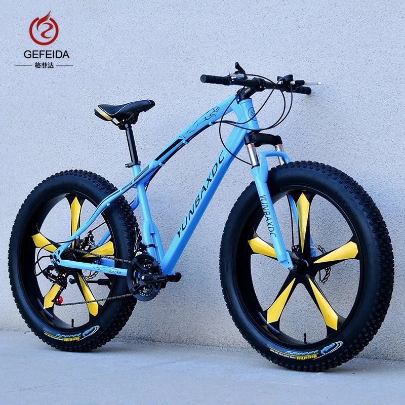 mtb bike Factory 26 Inch 21 Speed Gears Beach Bike Fat Tire Snow Mountain Bicycle with Double Disk Cheap big tire bike