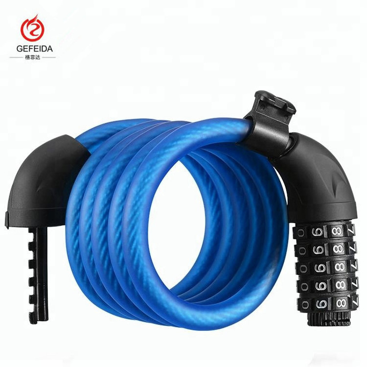 High Security 5-Digit Coloured Combination Bicycle Wire Cable Lock Safety Road Mountain Cycling Bike Cable Lock