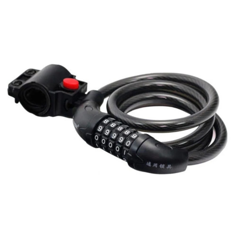 direct sale high quality bike cable lock bicycle 5 digit combination hot sell bike lock