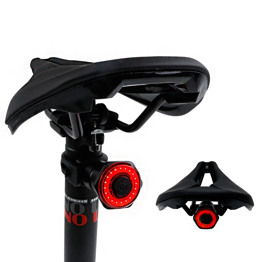 Smart Bicycle Tail Rear Light Auto Start Stop Brake IPX6 Waterproof USB Charge Cycling Tail Taillight Bike LED Lights