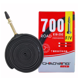 Hot sale Chaoyang ultra low price bicycle tube 700 * 18/23/25/28/32/35/38/42/43C butyl rubber mountain bike tube