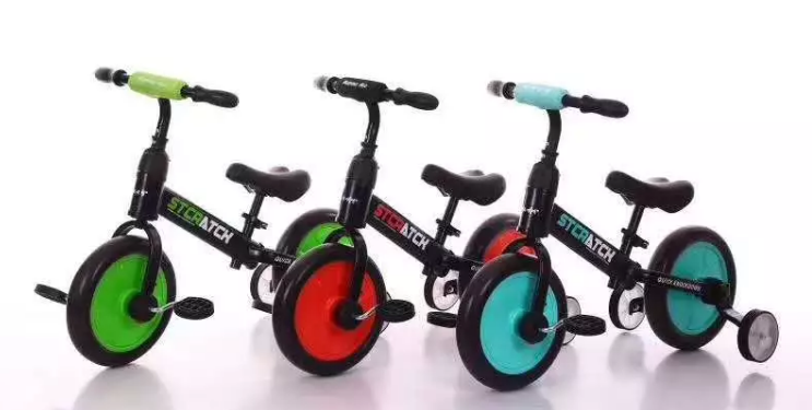 Hot selling  4 in 1 Multifunction  kids mini tricycle balance bike toy bike for baby children