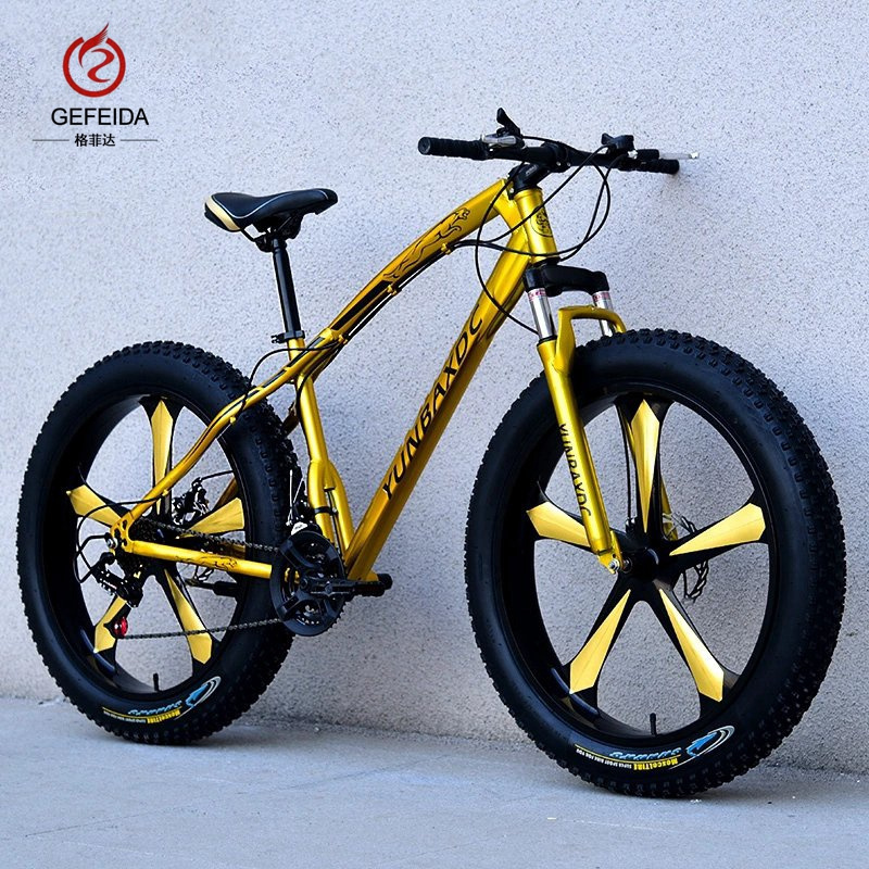 mtb bike Factory 26 Inch 21 Speed Gears Beach Bike Fat Tire Snow Mountain Bicycle with Double Disk Cheap big tire bike