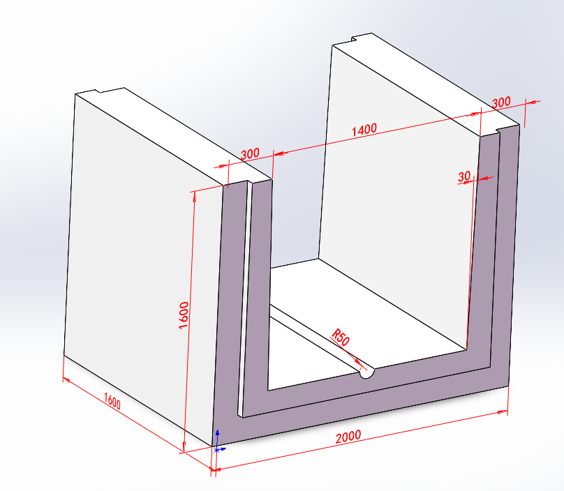 High Quality Precast Breakwater Mold Concrete The Breakwater Rectangular Mold For Sale