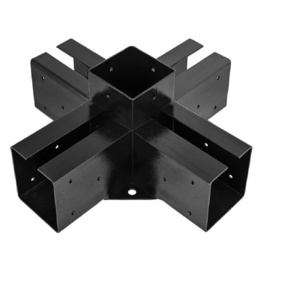 high quality Steel 5-Way Corner Bracket with 1 Flange Anchors Base Pergola Hardware Kits