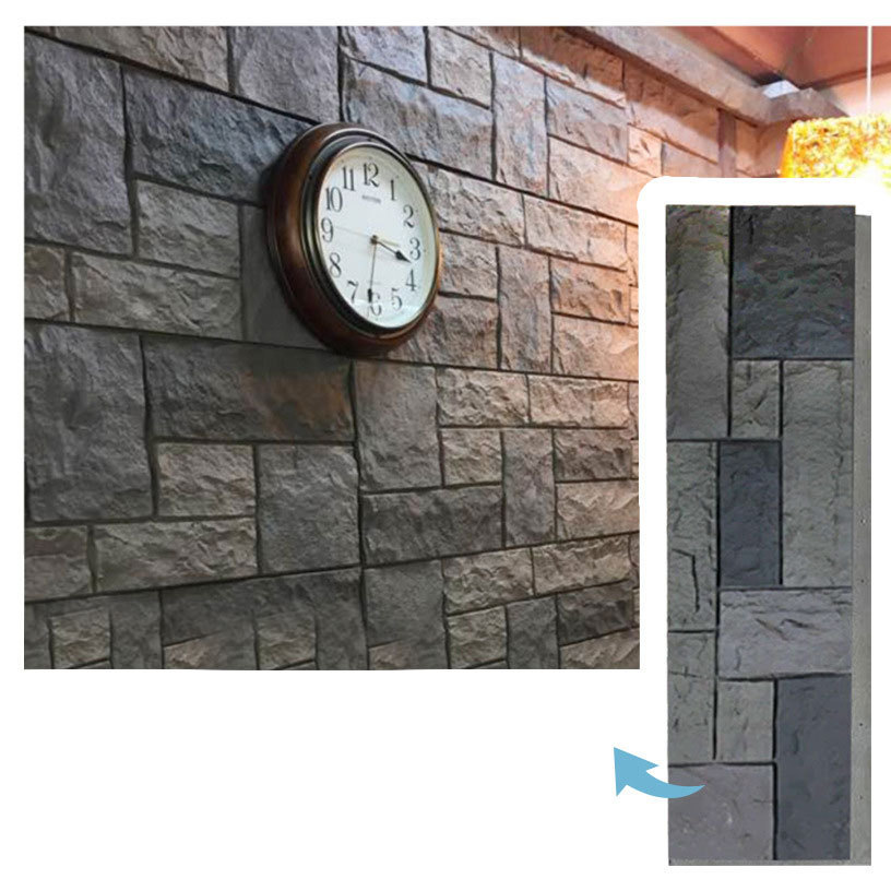 Home Exterior Wall Panels 3d Wall Panel Pvc Faux Polyurethane Artificial Stone Artificial Stacked Stone Panel Decoration Supplie