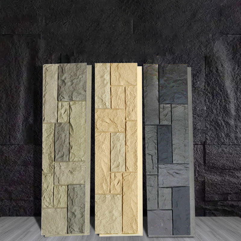 Home Exterior Wall Panels 3d Wall Panel Pvc Faux Polyurethane Artificial Stone Artificial Stacked Stone Panel Decoration Supplie