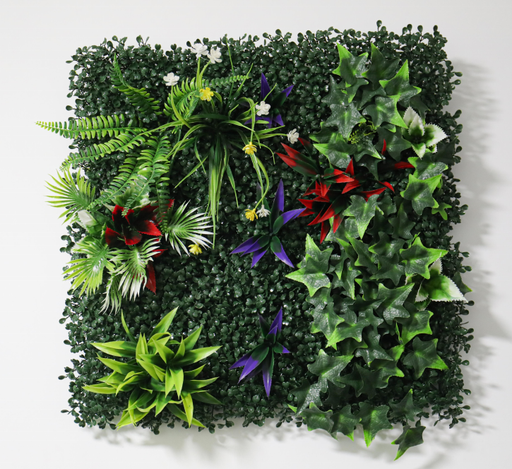 GM Grass Wall Panels Artificial Plants Wedding Backdrop  20 x 20 Inch Boxwood Panels Privacy Hedge Screen for Wall Decor