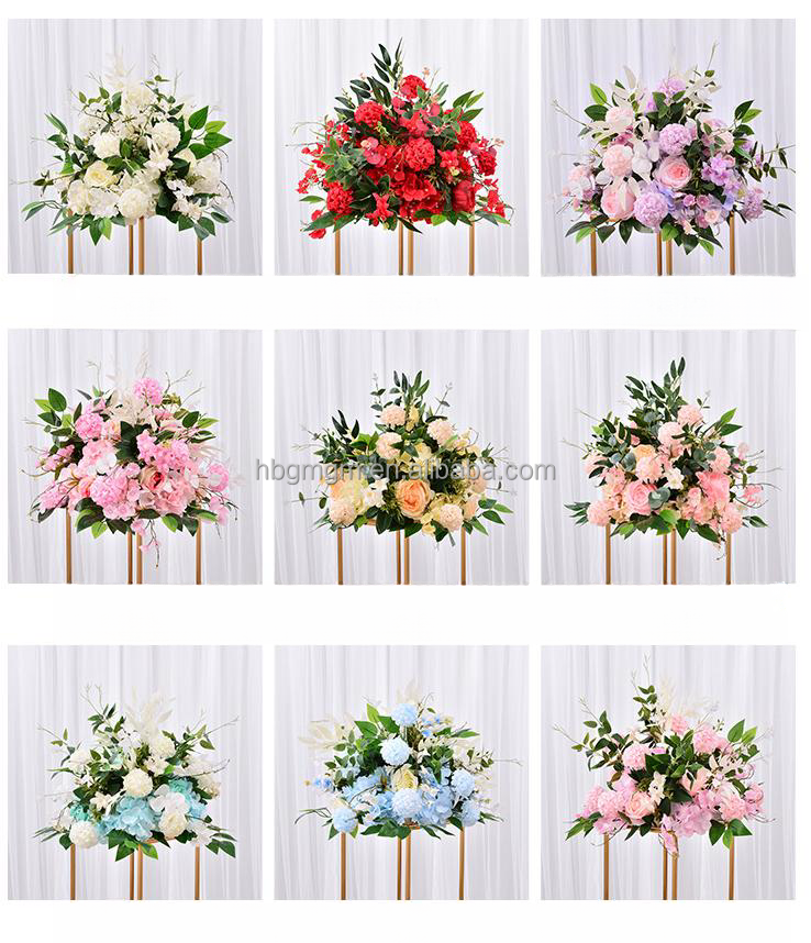 GM  Artificial Flowers for Decoration Fake rose Flower Balls for Wedding Centerpieces Tables Flower Centerpiece Arrangement