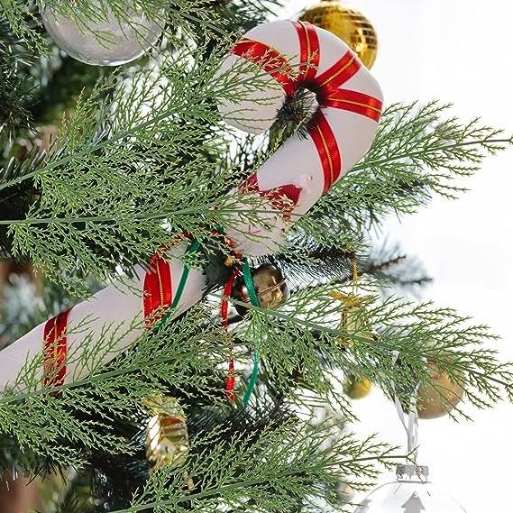 GM Artificial Pine Leaves Branches Fake Greenery Pine Sprigs Faux Picks for DIY Garland Wreath Christmas Decoration